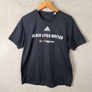 Adidas Shirt Womens L Black‎ Lives Matter We Rise As One Louisville Cardinals